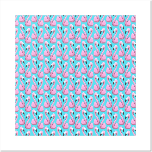 Flamingos Pattern Wall Art by ArtMoore98